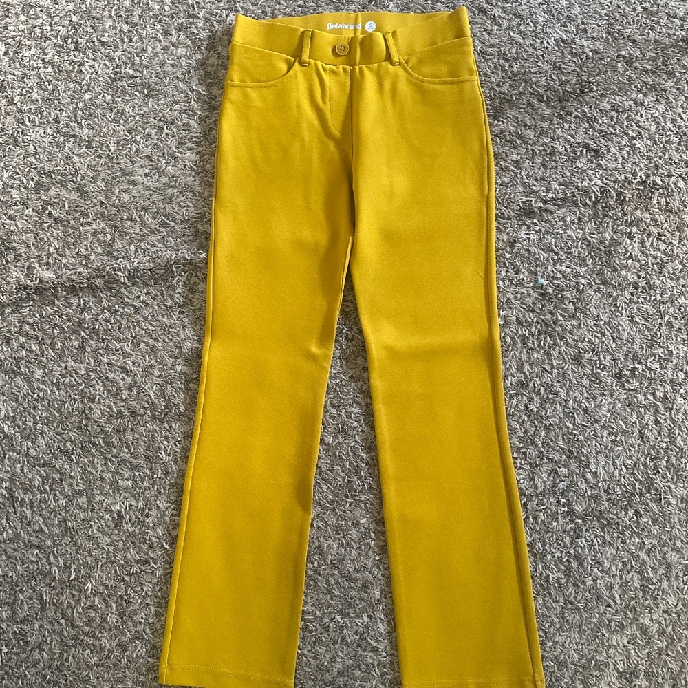 Betabrand Mustard Pants petite inseam